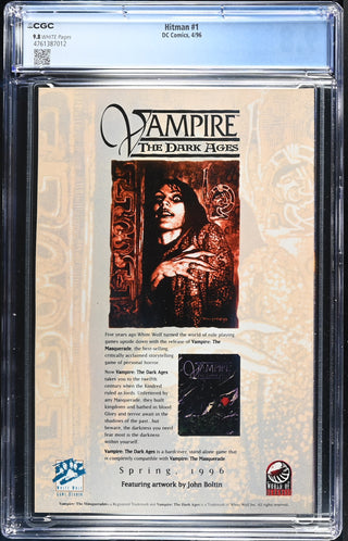 Hitman #1 (4/96) Graded CGC 9.8