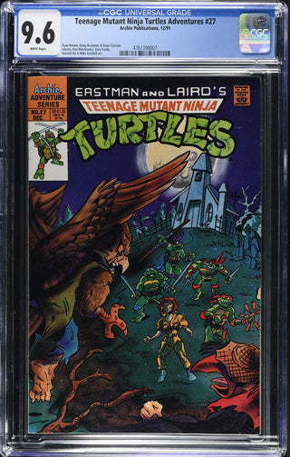 Teenage Mutant Ninja Turtles Adventures #27 (12/91) Graded CGC 9.6