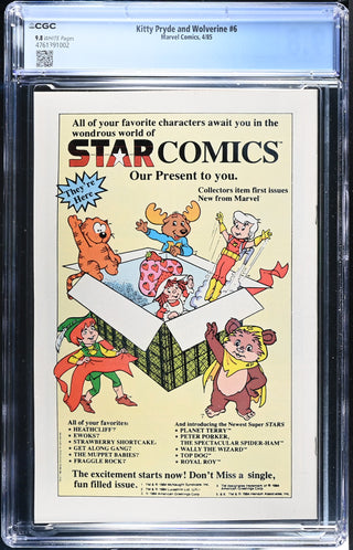 Kitty Pryde and Wolverine #6 (4/85) Graded CGC 9.8