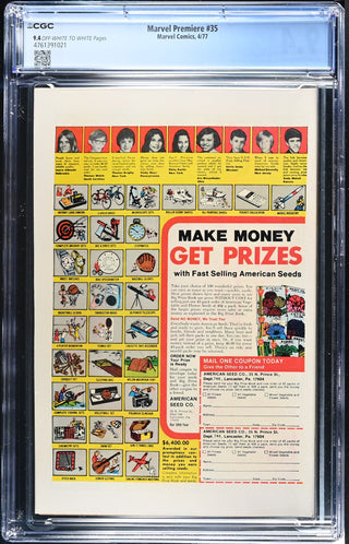 Marvel Premiere #35 (4/77) Graded CGC 9.4