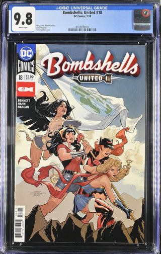 Bombshells: United #18 (7/18) Graded CGC 9.8 front cover