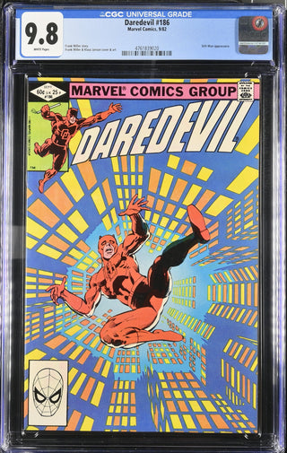 Daredevil #186 (9/82) Graded CGC 9.8 front cover