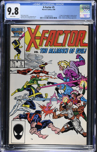 X-Factor #5 (6/86) Graded CGC 9.8