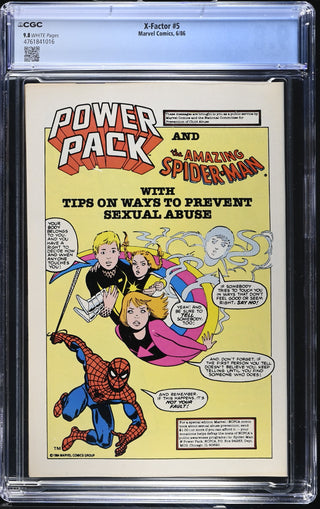 X-Factor #5 (6/86) Graded CGC 9.8