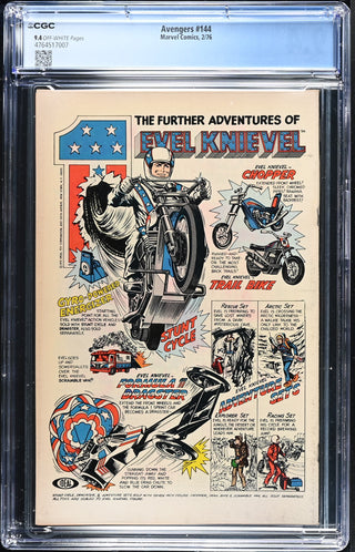 Avengers #144 (2/76) Graded CGC 9.4