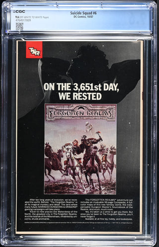 Suicide Squad #6 (10/87) Graded CGC 9.6