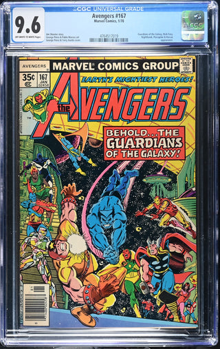 Avengers #167 (1/78) Graded CGC 9.6