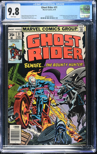 Ghost Rider #31 (8/78) Graded CGC 9.8 front cover