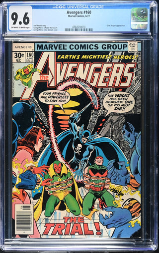 Avengers #160 (6/77) Graded CGC 9.6 front cover