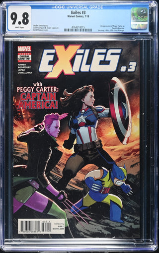 Exiles #3 (7/18) Graded CGC 9.8 front cover