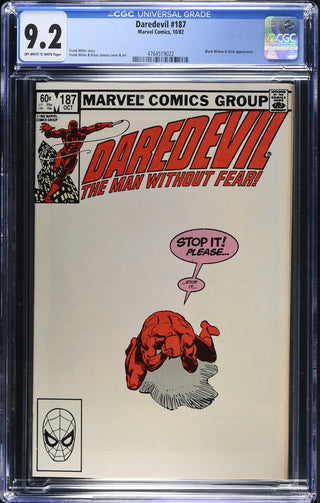 Daredevil #187 (10/82) Graded CGC 9.2 front cover