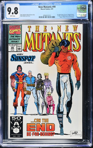 New Mutants #99 (3/91) Graded CGC 9.8 front cover