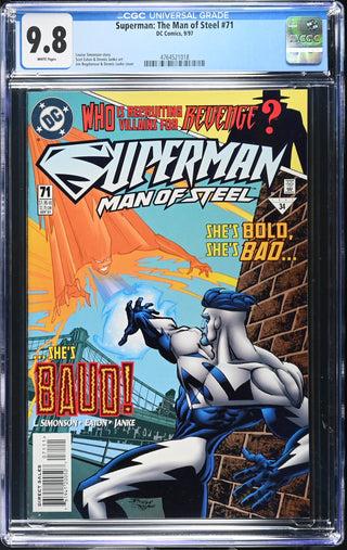 Superman: The Man of Steel #71 (9/97) Graded CGC 9.8 front cover