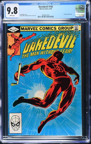 Daredevil #185 (8/82) Graded CGC 9.8 front cover