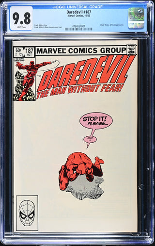 Daredevil #187 (10/82) Graded CGC 9.8 front cover