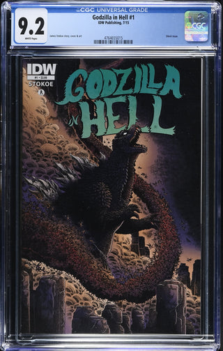 Godzilla in Hell #1 (7/15) Graded CGC 9.2 front cover