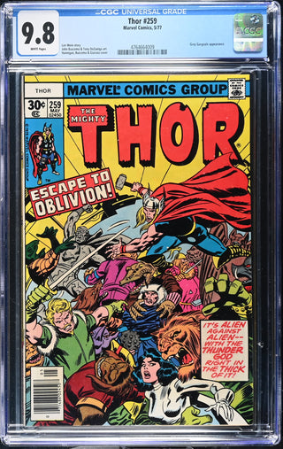 Thor #259 (5/77) Graded CGC 9.8 front cover