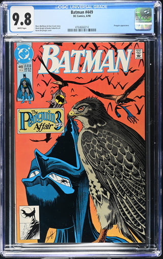 Batman #449 (6/90) Graded CGC 9.8 front cover