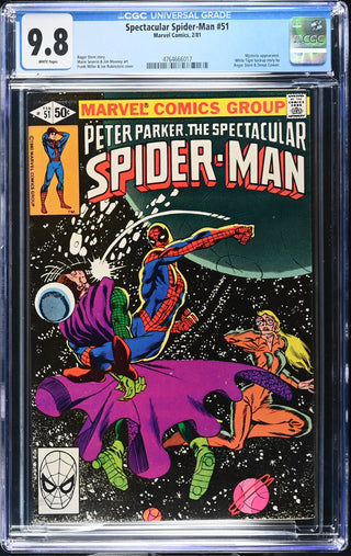 Spectacular Spider-Man #51 (2/81) Graded CGC 9.8 front cover