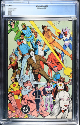 Who's Who #25 (3/87) Graded CGC 9.6 back cover
