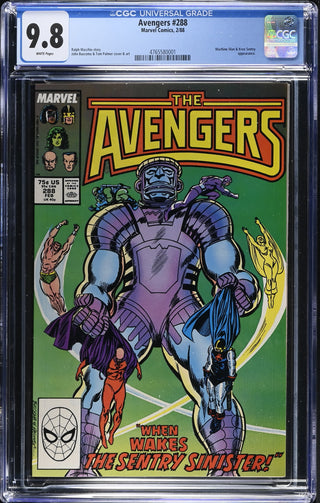 Avengers #288 (2/88) Graded CGC 9.8 front cover