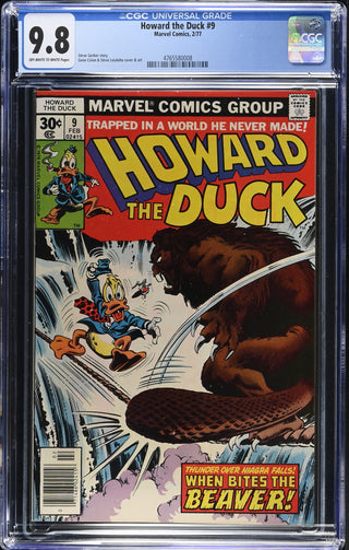Howard the Duck #9 (2/77) Graded CGC 9.8 front cover