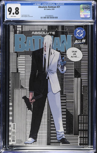 Absolute Batman #21 (8/26) Graded CGC 9.8 front cover