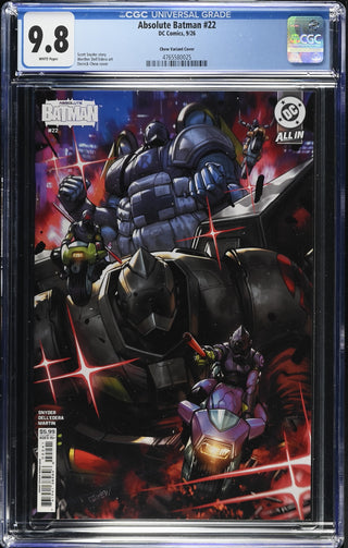 Absolute Batman #22 (9/26) Graded CGC 9.8 Chew Variant Cover front cover