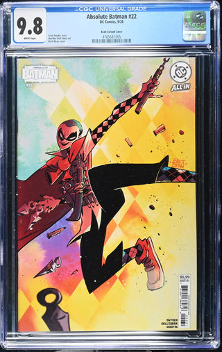 Absolute Batman #22 (9/26) Graded CGC 9.8 Bean Variant Cover front cover