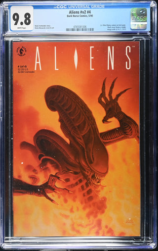 Aliens #v2 #4 (5/90) Graded CGC 9.8 front cover