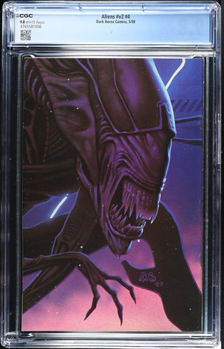 Aliens #v2 #4 (5/90) Graded CGC 9.8 back cover