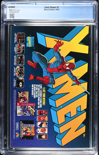 Saint Sinner #1 (10/93) Graded CGC 9.2 back cover