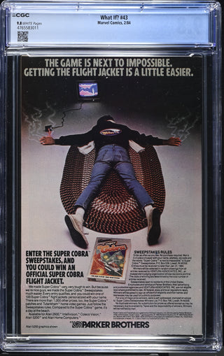 What If? #43 (2/84) Graded CGC 9.8 back cover