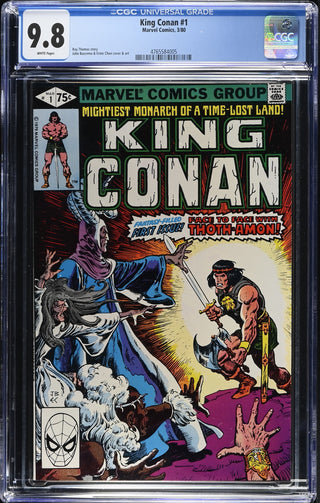 King Conan #1 (3/80) Graded CGC 9.8 front cover