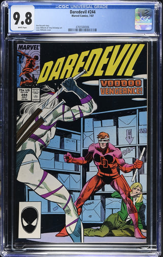 Daredevil #244 (7/87) Graded CGC 9.8 front cover
