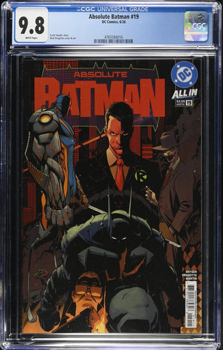 Absolute Batman #19 (6/26) Graded CGC 9.8 front cover