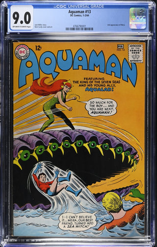 Aquaman #13 (1-2/64) Graded CGC 9.0 front cover