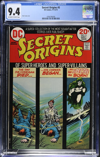 Secret Origins #5 (11-12/73) Graded CGC 9.4 front cover