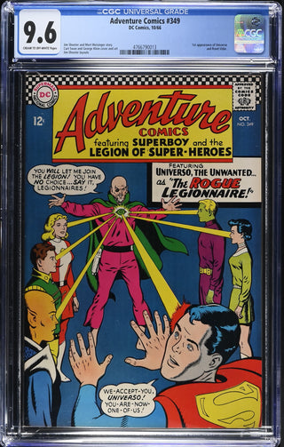 Adventure Comics #349 (10/66) Graded CGC 9.6 front cover