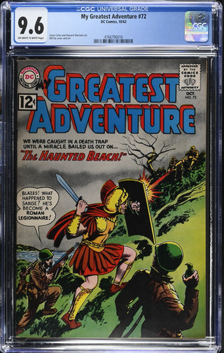 My Greatest Adventure #72 (10/62) Graded CGC 9.6 front cover