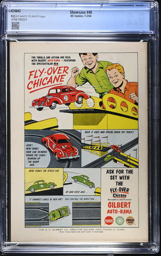 Showcase #48 (1-2/64) Graded CGC 9.2 back cover