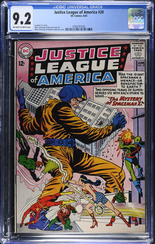 Justice League of America #20 (6/63) Graded CGC 9.2 front cover