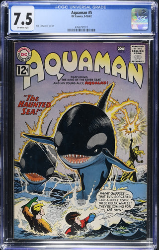 Aquaman #5 (9-10/62) Graded CGC 7.5 front cover