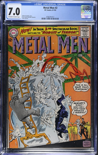 Metal Men #2 (6-7/63) Graded CGC 7.0 front cover