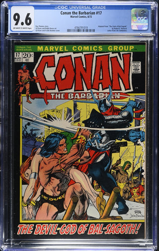 Conan the Barbarian #17 (8/72) Graded CGC 9.6 front cover