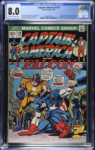 Captain America #170 (2/74) Graded CGC 8.0 front cover