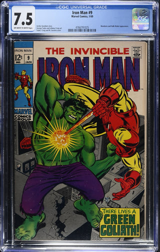 Iron Man #9 (1/69) Graded CGC 7.5 front cover