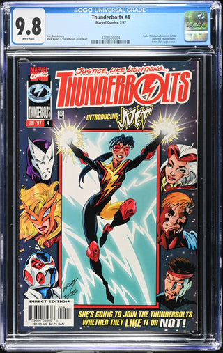 Thunderbolts #4 (7/97) Graded CGC 9.8 front cover
