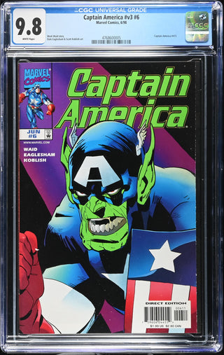 Captain America #v3 #6 (6/98) Graded CGC 9.8 front cover