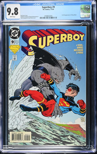 Superboy #9 (11/94) Graded CGC 9.8 front cover
